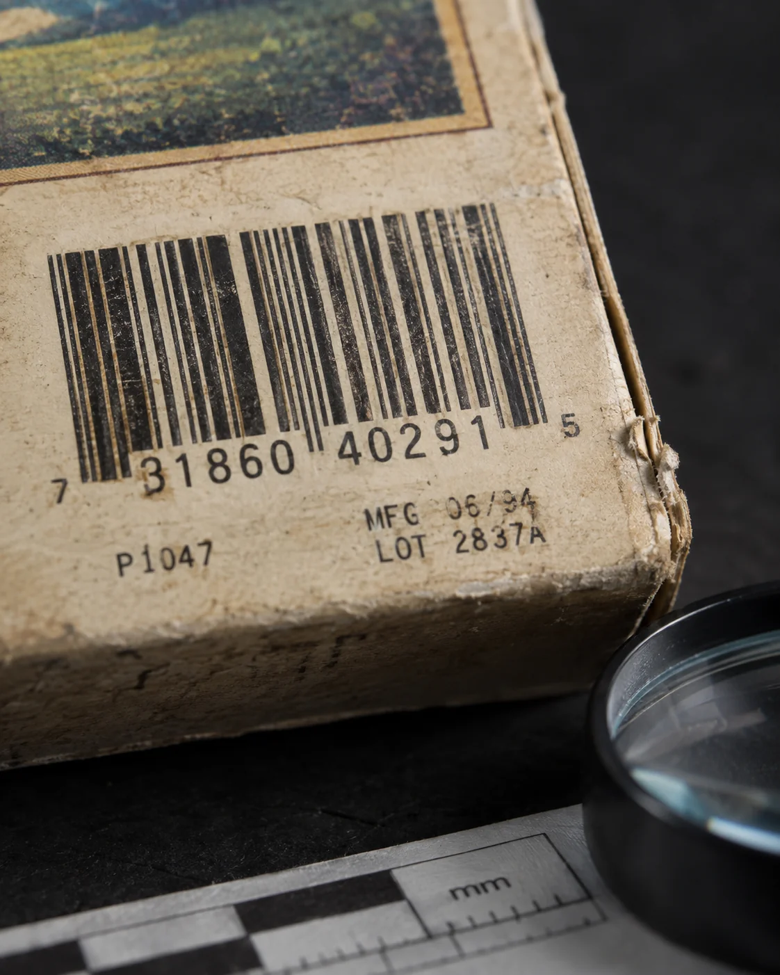 Vintage barcode and date code